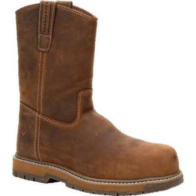 Men's Leather Comp Toe Wellie Mid Boot, , large