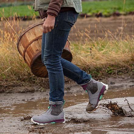 Women s Apex Mid Zip Ankle Boot AXWZ101 Frost Grey