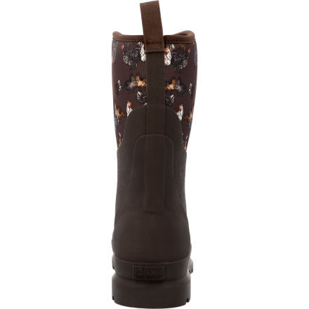 Women s Chore Classic Mid Work Boot WCHM9CK Dark Brown Chicken Print