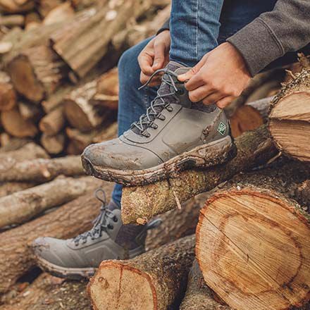 Mens lace up steel toe boots online