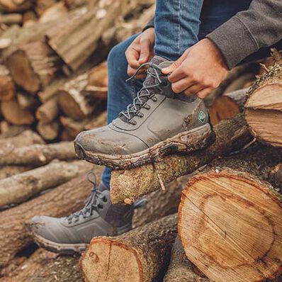 mens steel toe lace up boots