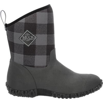 Women s Muckster II Mid Fleece Boot WM21PLD Black Grey Plaid