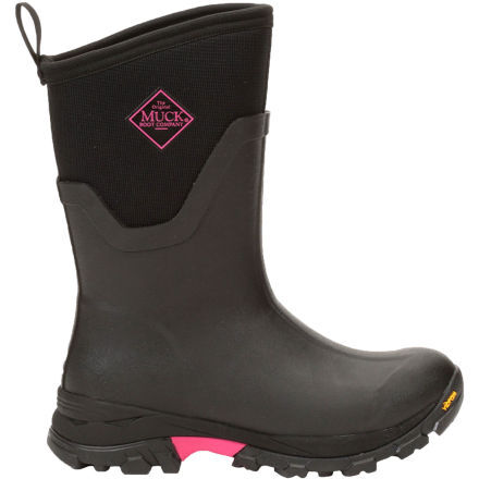 Women s Arctic Ice Mid Boot Vibram Arctic Grip A.T. ASVMA404 Black Hot Pink