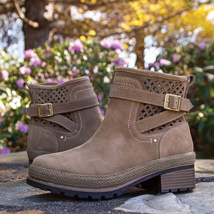 Waterproof suede ankle boots store