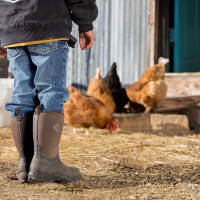 kids chore muck boots