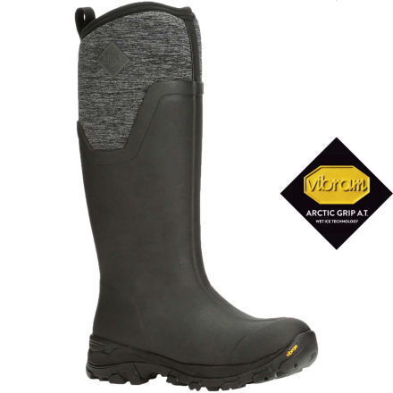 Women s Arctic Ice Vibram Arctic Grip All Terrain Tall Boot ASVTA100 Black Jersey Heather