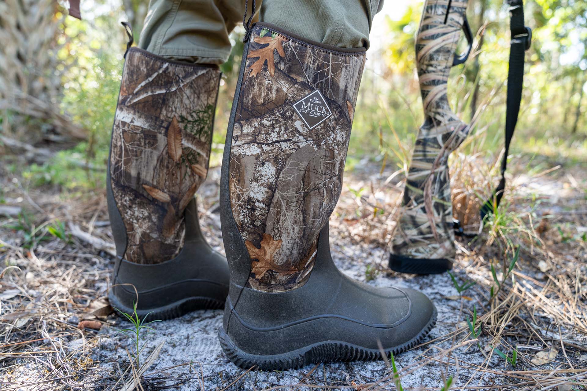 Camouflage boots